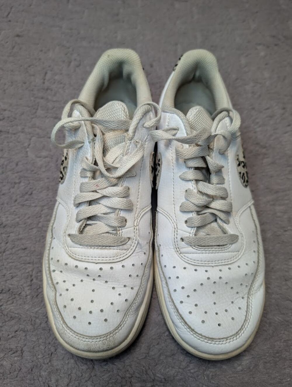 Women's Nike Court Vision Low, Leopard Swoop (DD9665-100) - Size 9.5